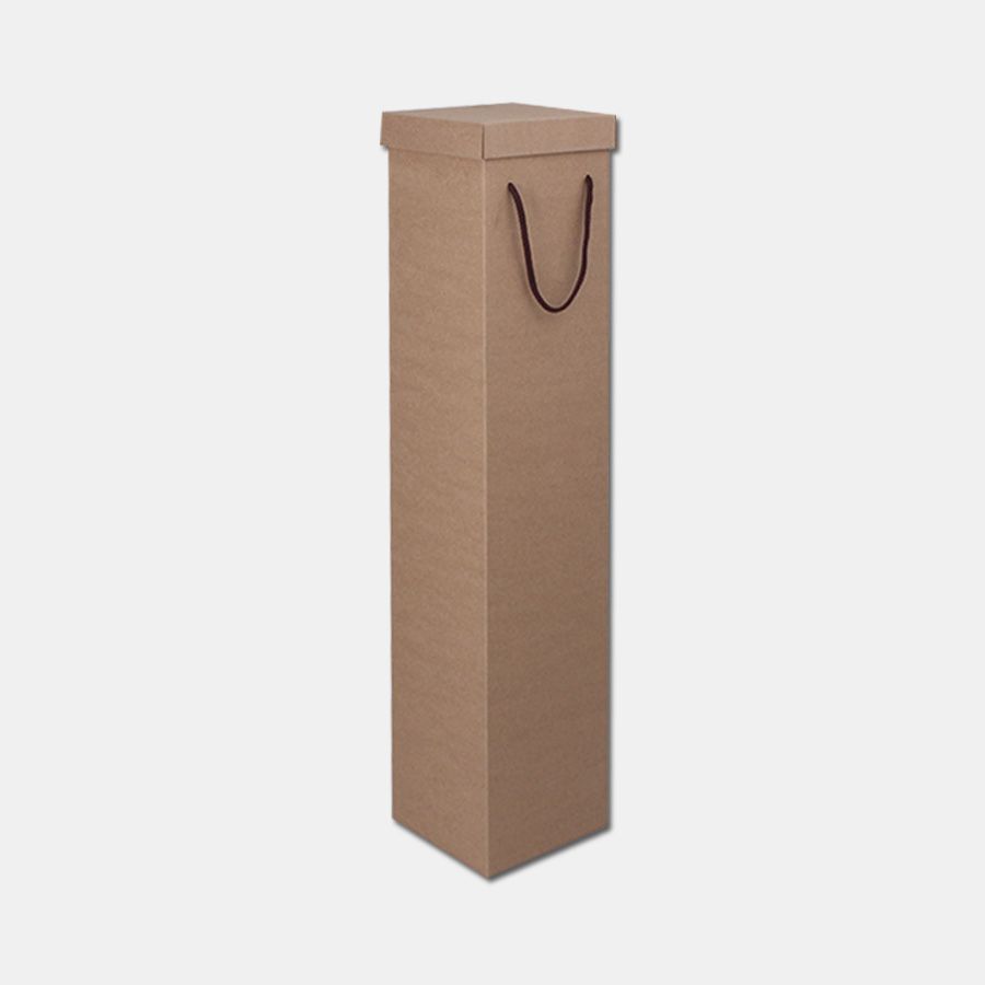 Коробка самосборная с крышкой крафт-дно 170х170х750 мм (арт. 131.41) 