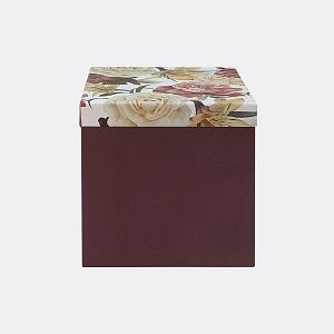 Коробка-куб &quot;большие розы&quot;  220х220х218 мм (арт. 137.98)